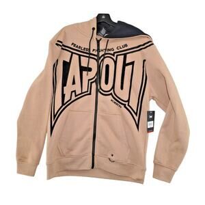 TAPOUT Men’s Size XLarge Full Zip Up Hoodie NWT Fearless Fighting Club MMA